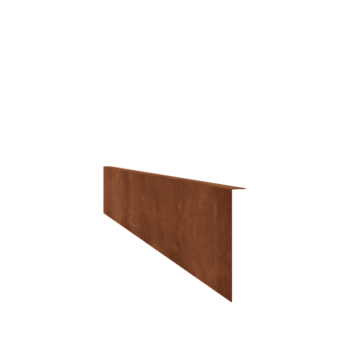 Bedkant af cortenstål bukket 22 cm (længde 240 cm)