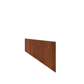 Bedkant af cortenstål lige 25 cm (længde 240 cm)