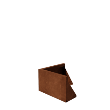 Cortenstål støttemur - Udvendigt hjørne - 50 x 50 x 30 cm