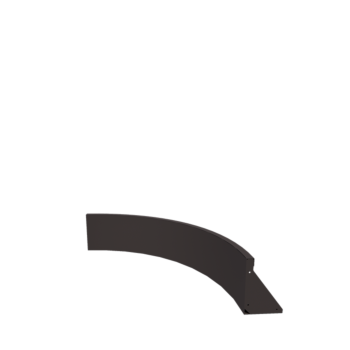 Stål støttemur - Indvendig kurve - 100 x 100 x 30 cm - Andre RAL-farve