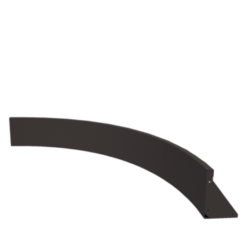 Stål støttemur - Indvendig kurve - 150 x 150 x 30 cm - Andre RAL-farve