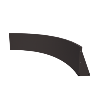 Stål støttemur - Indvendig kurve - 150 x 150 x 50 cm - RAL7016 mat (antracitgrå)