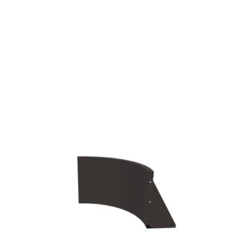 Stål støttemur - Indvendig kurve - 50 x 50 x 40 cm - Andre RAL-farve