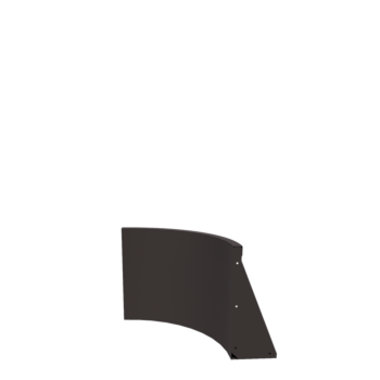 Stål støttemur - Udvendig kurve - 50 x 50 x 50 cm - Andre RAL-farve