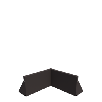 Stål støttemur - Indvendigt hjørne - 50 x 50 x 30 cm - Andre RAL-farve