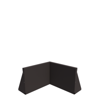 Stål støttemur - Indvendigt hjørne - 50 x 50 x 40 cm - Andre RAL-farve