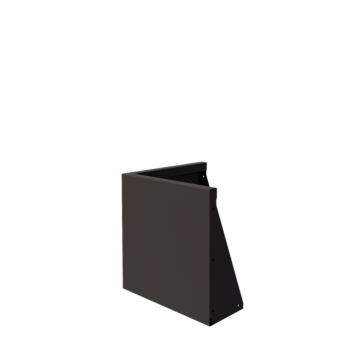 Stål støttemur - Udvendigt hjørne - 50 x 50 x 50 cm - Andre RAL-farve