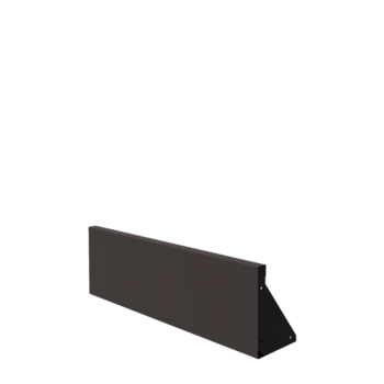 Stål støttemur - Lige ud - 100 x 30 cm - RAL7016 mat (antracitgrå)