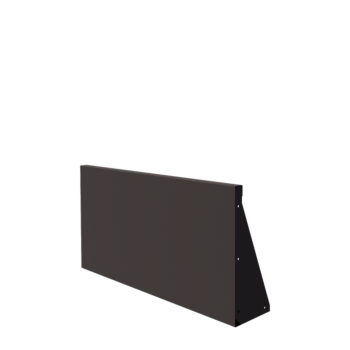 Stål støttemur - Lige ud - 100 x 50 cm - Andre RAL-farve