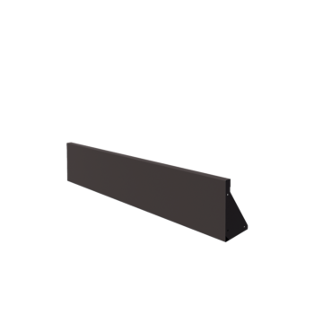 Stål støttemur - Lige ud - 150 x 30 cm - RAL7016 mat (antracitgrå)