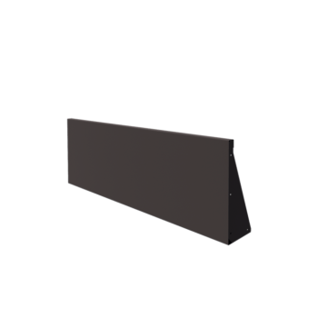 Stål støttemur - Lige ud - 150 x 50 cm - RAL7016 mat (antracitgrå)