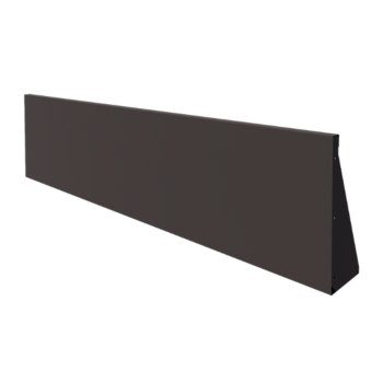 Stål støttemur - Lige ud - 200 x 50 cm - RAL7016 mat (antracitgrå)