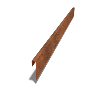 Afdækningsprofil af cortenstål 15 x 5 x 5 cm (længde 240 cm)