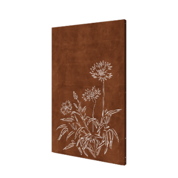 Kornblomst corten-stål 120 x 6 x 190 cm
