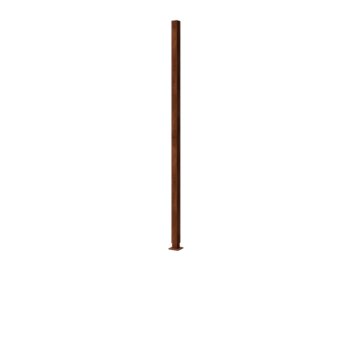 Stolpe flad fod Hjørne i cortenstål med 190 x 6 x 6 cm