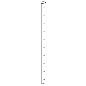 Hjørneprofil pulverlakeret stål 45° 100 cm