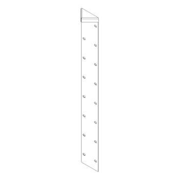 hjørneprofil Cortenstål 180° 80 cm