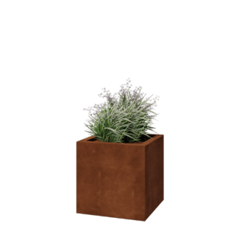 Svejst plantekasse Corten-stål Montana 50 x 50 x 50 cm