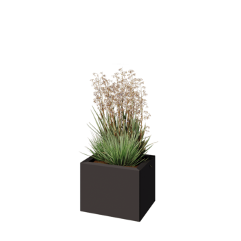 Stål plantekasse - Rektangel - 40 x 30 x 30 cm - Andre RAL-farve - Uden bundplade