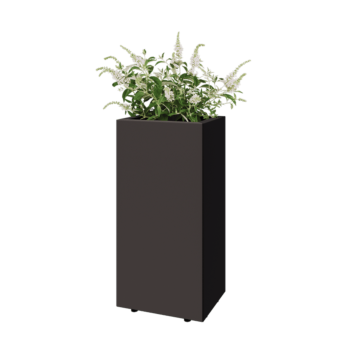 Stål plantekasse - Rektangel - 40 x 30 x 80 cm - Andre RAL-farve - Med bundplade - Med ben