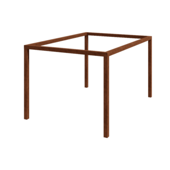 Cortenstål pergola - Rektangel - 424 x 300 x 230 cm - Uden betonfod