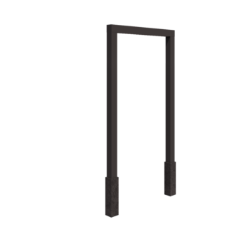 Stål pergola - Lige ud - 200 x 230 cm - Andre RAL-farve - Med betonfod