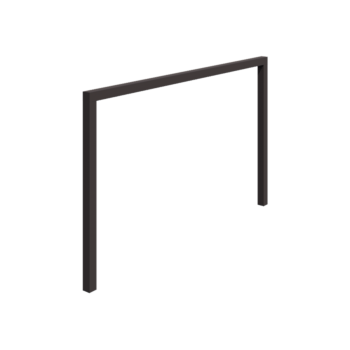 Stål pergola - Lige ud - 400 x 230 cm - RAL7016 mat (antracitgrå) - Uden betonfod
