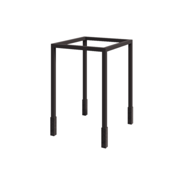 Stål pergola - Firkant - 224 x 200 x 230 cm - RAL7016 mat (antracitgrå) - Med betonfod