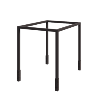 Stål pergola - Rektangel - 324 x 250 x 230 cm - RAL7016 mat (antracitgrå) - Med betonfod