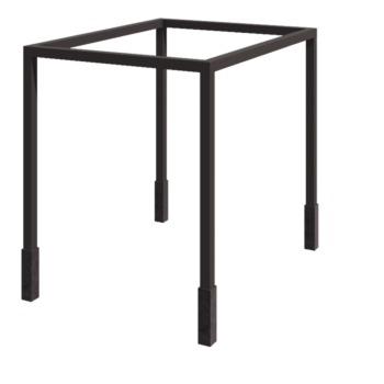 Stål pergola - Firkant - 324 x 300 x 230 cm - Andre RAL-farve - Med betonfod