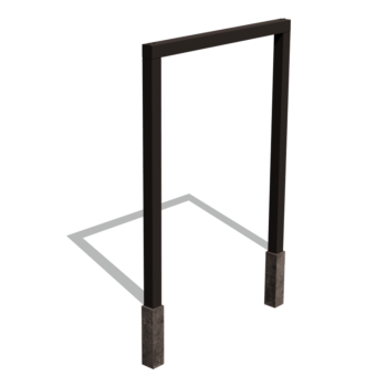 Pergola af pulverlakeret stål lige 200 cm