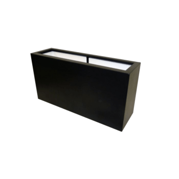 Plantekasse i glasfiber - Rektangel - 100 x 30 x 50 cm - Med bund
