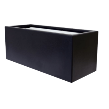 Plantekasse i glasfiber - Rektangel - 100 x 50 x 50 cm - Med bund