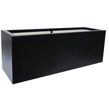 Plantekasse i glasfiber - Rektangel - 120 x 40 x 50 cm - Med bund