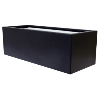 Plantekasse i glasfiber - Rektangel - 120 x 60 x 40 cm - Med bund