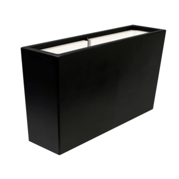 Plantekasse i glasfiber - Rektangel - 150 x 25 x 80 cm - Med bund