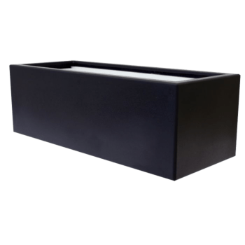 Plantekasse i glasfiber - Rektangel - 150 x 50 x 40 cm - Med bund