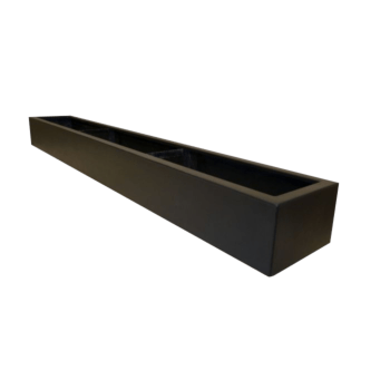 Plantekasse i glasfiber - Rektangel - 200 x 30 x 20 cm - Med bund