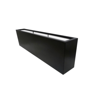 Plantekasse i glasfiber - Rektangel - 200 x 30 x 60 cm - Med bund