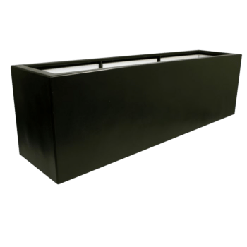Plantekasse i glasfiber - Rektangel - 200 x 50 x 60 cm - Med bund