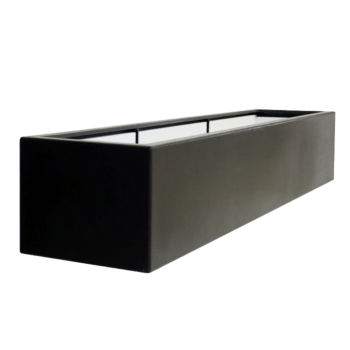 Plantekasse i glasfiber - Rektangel - 230 x 50 x 40 cm - Med bund