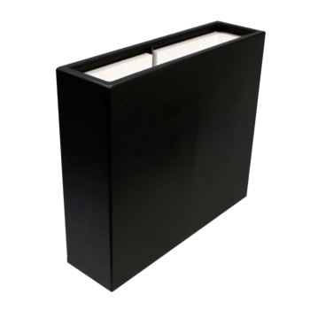 Plantekasse i glasfiber - Rektangel - 90 x 25 x 80 cm - Med bund