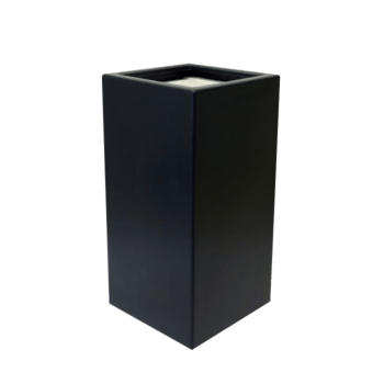 Plantekasse i glasfiber - Kvadratisk - 40 x 40 x 80 cm - Med bund