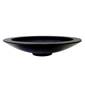 Plantekasse i glasfiber - Skål - Ø 153 x 34 cm - RAL9010 mat (hvid) - Med bund