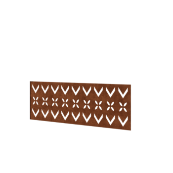 Hegn af cortenstål H panel V 120 x 47,5 cm