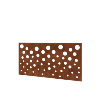 Hegn af cortenstål H panel B 120 x 63,3 cm