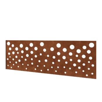 Hegn af cortenstål H panel B 180 x 63,3 cm