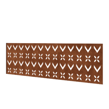 Hegn af cortenstål H panel V 180 x 63,3 cm