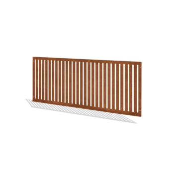 Hegn ornamental af cortenstål S 149 x 60 cm