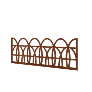 Hegn ornamental af cortenstål T 149 x 60 cm